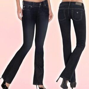 NWT GUESS Daredevil Bootcut Jean Sz 32 Blue Darkness Wash